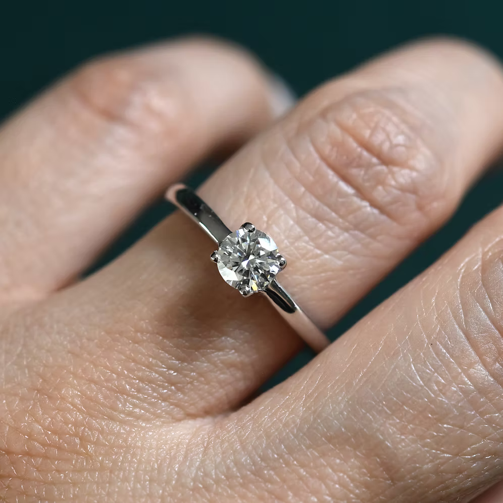 Moissanita 0.50cts Solitario