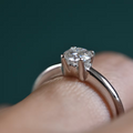 Moissanita 0.50cts Solitario