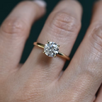 Moissanita 1.00ct Media Caña